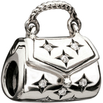 Chamilia Sparkle Purse Clear CZ Bead