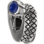 Chamilia Retired Snakes Dark Blue CZ Bead