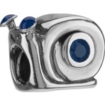 Chamilia Retired Snail w Blue CZ Bead
