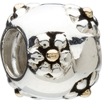 Chamilia Retired Gold & Silver Flowers Bead