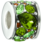 Chamilia Mosaic Verde Swarovski Bead - Siena Collection