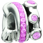 Miss Chamilia Cartwheel - Fuchsia CZ Bead