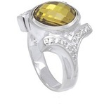 Kameleon Wishbone CZ Shank Ring
