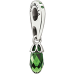 Chamilia Briolette Fern Green Swarovski Bead- Cabaret Collection