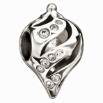 Chamilia Icicle Twist Clear Swarovski Bead - Holiday Collection