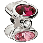 Chamilia Majestic Ovals Pink Bead - Swarovski Collection