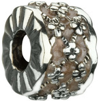 Chamilia Retired Blush Circle of Blooms Bead