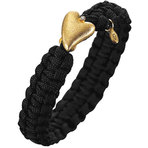 From Soldier to Soldier Bracelets Gold Diamond Black Bracelet
