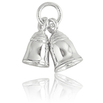 It's Charming Sterling Silver Double Bell Charm