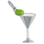 It's Charming Sterling Silver Olive Cocktail Charm