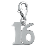 It's Charming Sterling Silver "16" Charm
