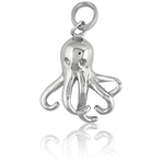 It's Charming Sterling Silver Octopus Charm