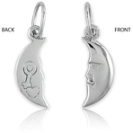 It's Charming Sterling Silver Smiling Moon Charm