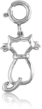 It's Charming Sterling Silver Cat Outline Charm