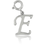 It's Charming Sterling Silver "E" Charm