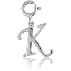 It's Charming Sterling Silver "K" Charm