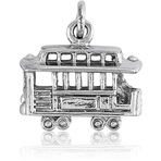 It's Charming Sterling Silver Cable Car Charm