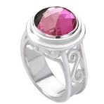 Kameleon Delightful Scroll shank ring 
