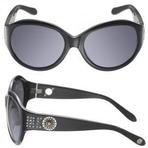 Kameleon Black Rounded Frame Sunglasses