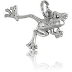 It's Charming Sterling Silver Leaping Frog Charm