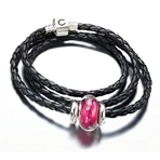Chamilia 2012 Valentine's Day Designer SoHo Gift Set Leather Bracelet