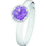 Spinning Jewelry February Birthstone Ring