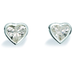 Spinning Jewelry Heart Earrings