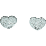 Spinning Jewelry Glitter Heart Earrings
