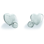 Spinning Jewelry Heart Twist Earrings