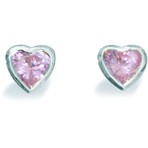 Spinning Jewelry Heart Rose Earrings