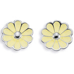 Spinning Jewelry Blossom Light Yellow Earrings