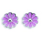 Spinning Jewelry Blossom Lavender Earrings
