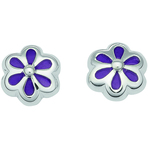 Spinning Jewelry Marigold Lilac Earrings