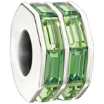 Chamilia Double Baguette Green