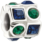 Chamilia Circle & Square Green & Blue