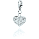 Chrysalis Sparkly Heart Charm