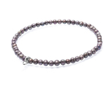 Chrysalis Calm Black Pearl Stretch Charm Bracelet