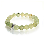 Chrysalis Cut Prehnite Stretch Charm Bracelet