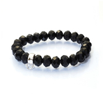 Chrysalis Cut Onyx Stretch Charm Bracelet