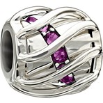 Chamilia Enchanting Spiral Purple Swarovski