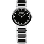 Bering Watches Black Ceramic Swarovski 10725-742
