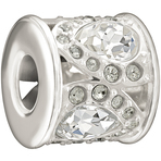 Chamilia Royal Petals Grey & White Swarovski