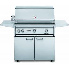 Lynx 36 Inch Natural Gas Grill On Cart With ProSear Burner And Rotisserie L36PSFR-2-NG
