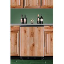 Summit SWC6GBLBIFR 51 Bottle Built-In Wine Cooler - Custom Panel Door / Stainless Steel Trim