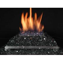 Rasmussen 20 Inch Black ALTERNA Vent Free Natural Gas FireGlitter With Stainless Steel Chassis And Manual Safety Pilot
