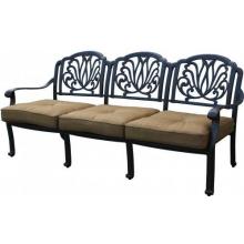 Darlee Elisabeth Cast Aluminum Sofa With Cushions