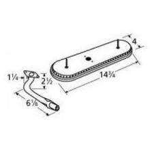 Stainless Steel Oval Single, Off-Center Burner 15301-77601