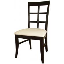 International Concepts Cosmopolitan Bordeaux Chair, Upholstered Seat (2 Pieces) - Dark Walnut - C34-15UPP