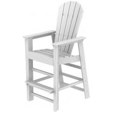Poly-Wood Recycled Plastic Wood South Beach Adirondack Bar Stool