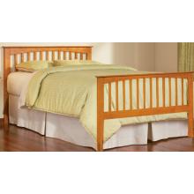 Atlantic Furniture Brooklyn Full Bed Matching Footboard Style Caramel Latte W/ Raised Panel Drawers - 1013731